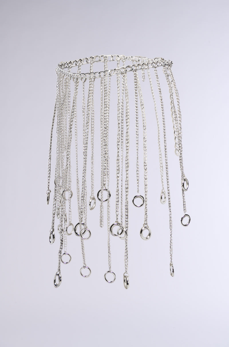 CIRCLE ME CHAIN FRINGE BELT
