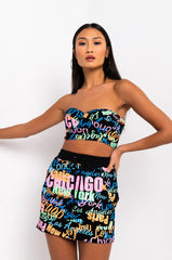 CITY GIRL CROPPED TUBE TOP