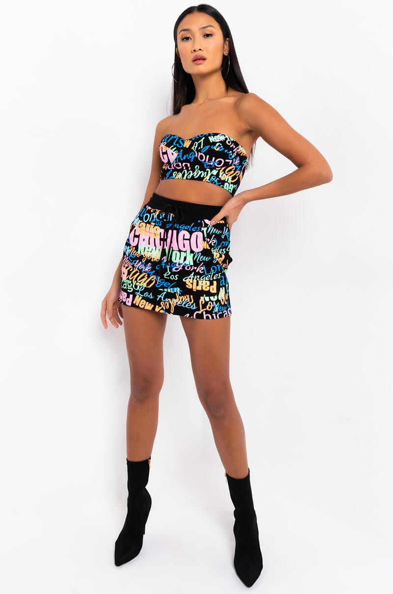 CITY GIRL CROPPED TUBE TOP