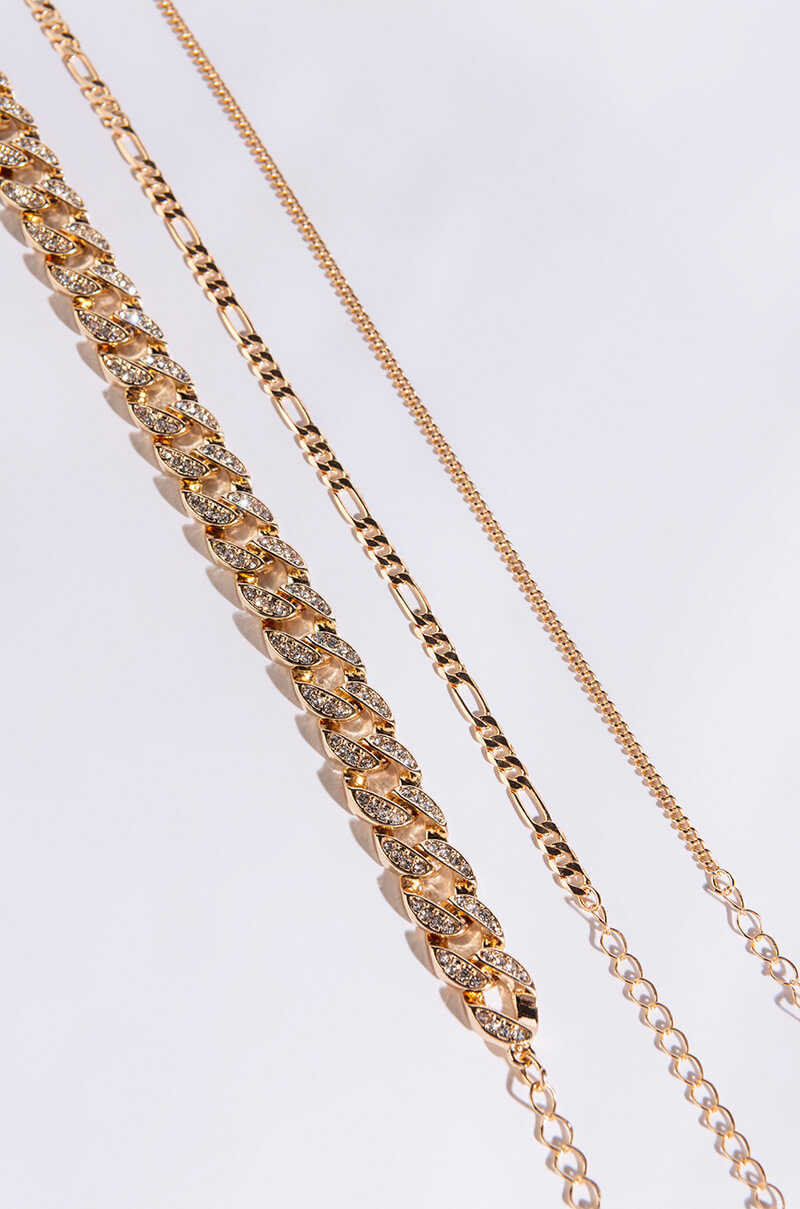 CLASSIC CUBAN ANKLET SET