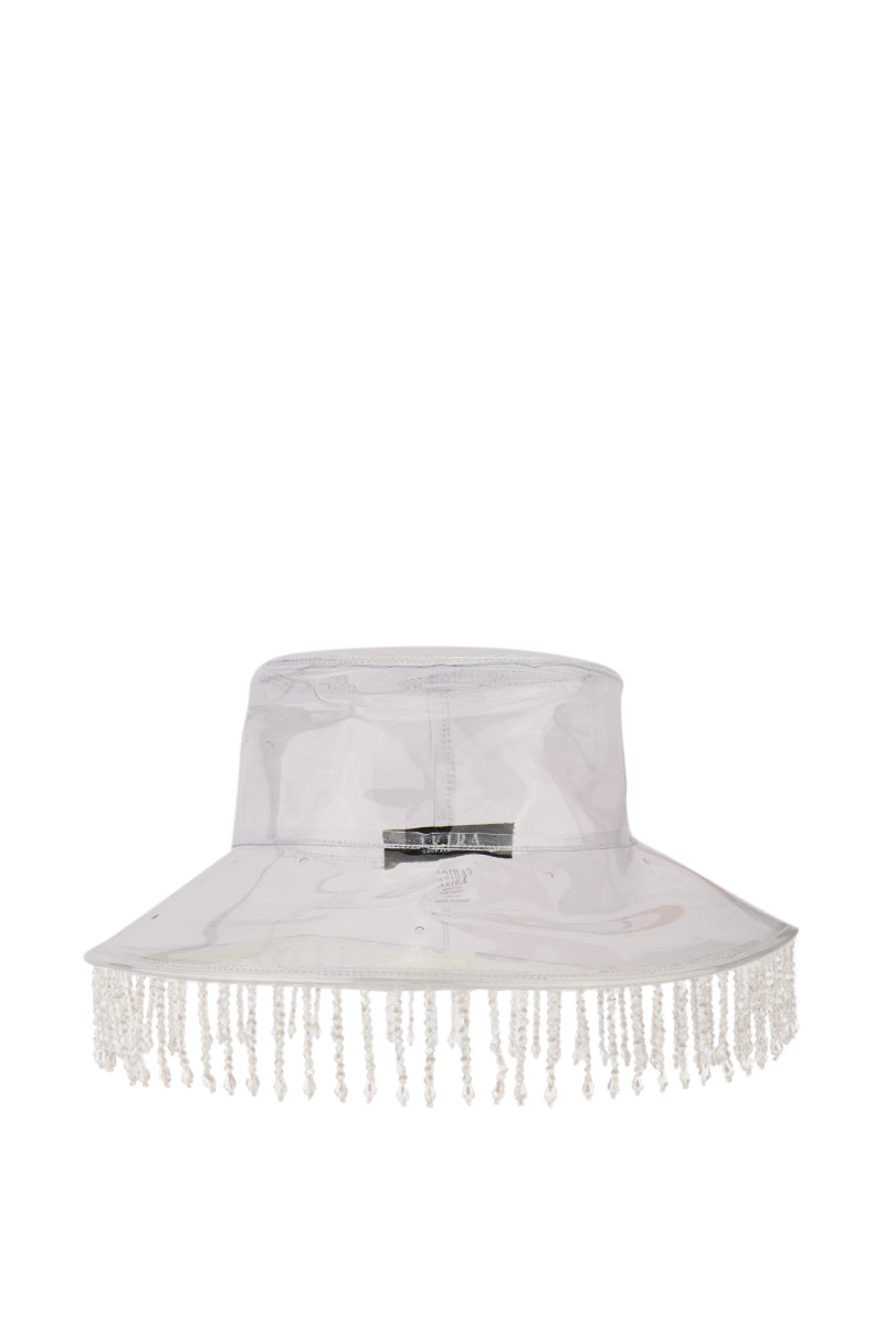CLEAR TO YOU CRYSTAL BUCKET HAT