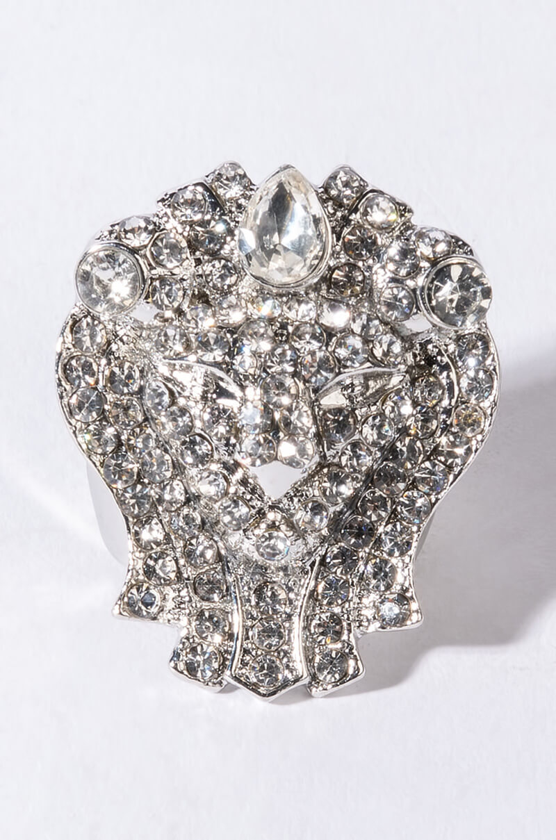 CLEO RHINESTONE COCKTAIL RING