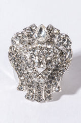 CLEO RHINESTONE COCKTAIL RING