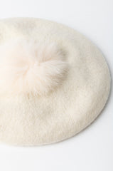 COLOR POP FAUX FUR BERET