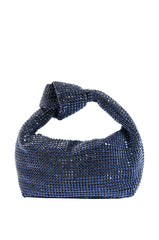 COME CLOSER RHINESTONE PURSE IN BLACK