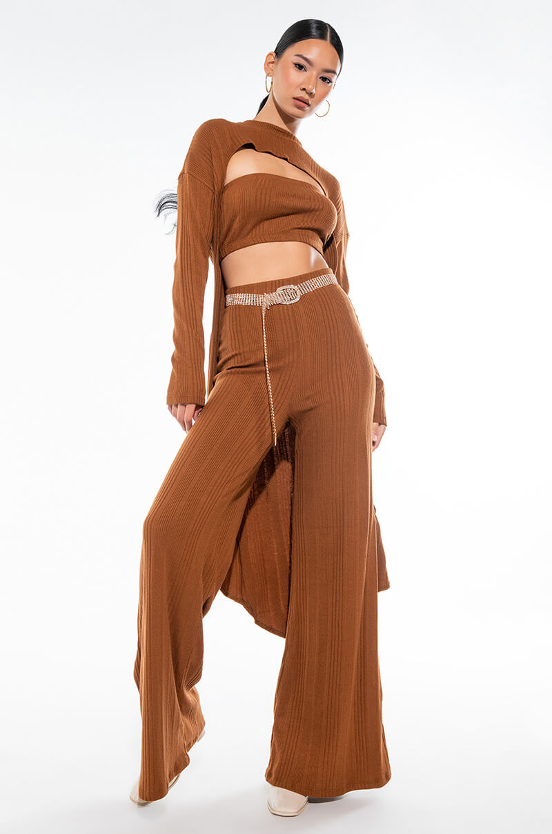 COZY LOOKS WIDE LEG LEGGINGS