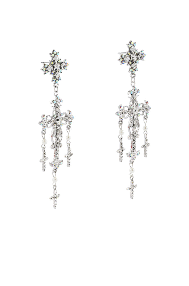 CROSS ME DANGLE EARRING