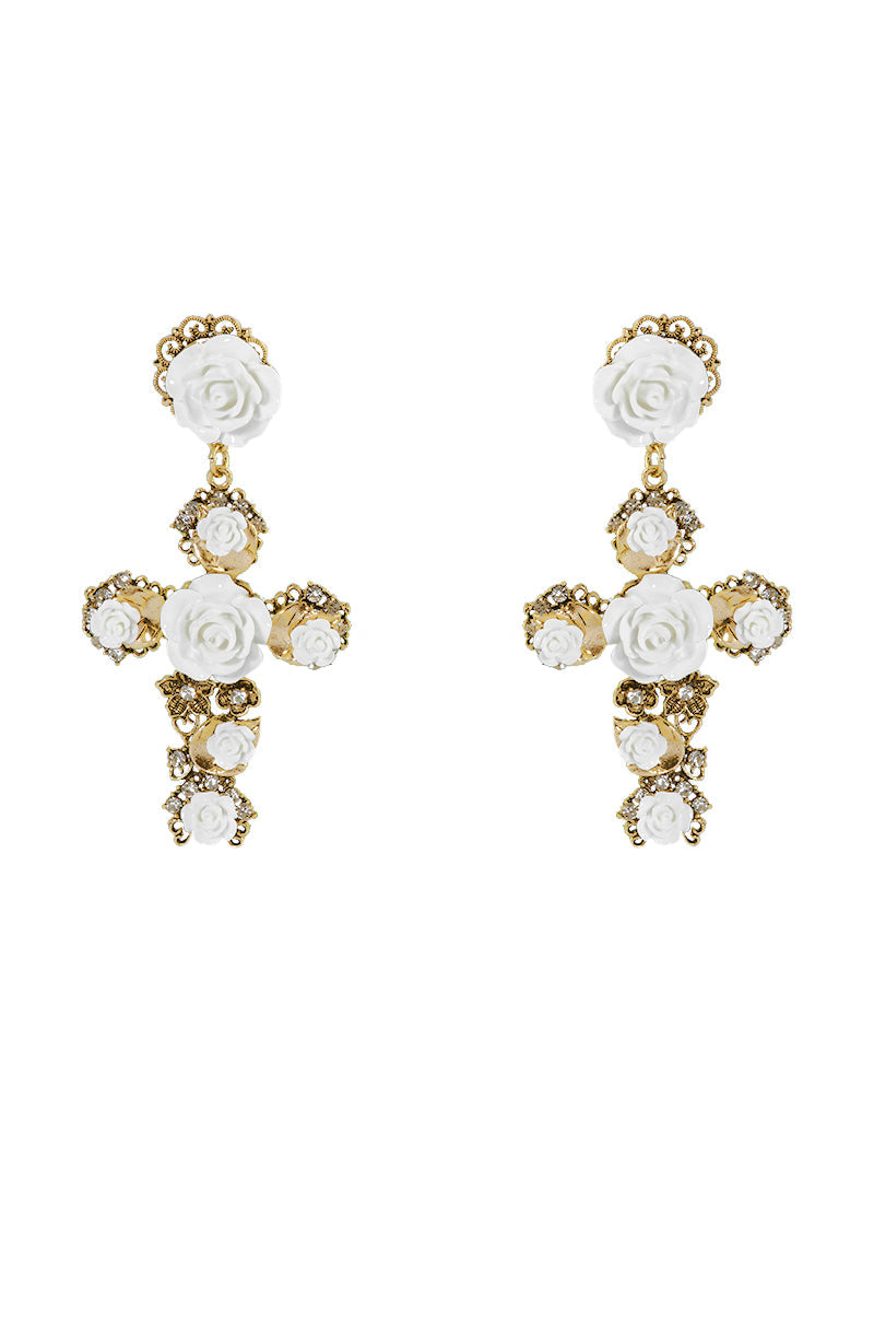 CROSS MY HEART EARRING