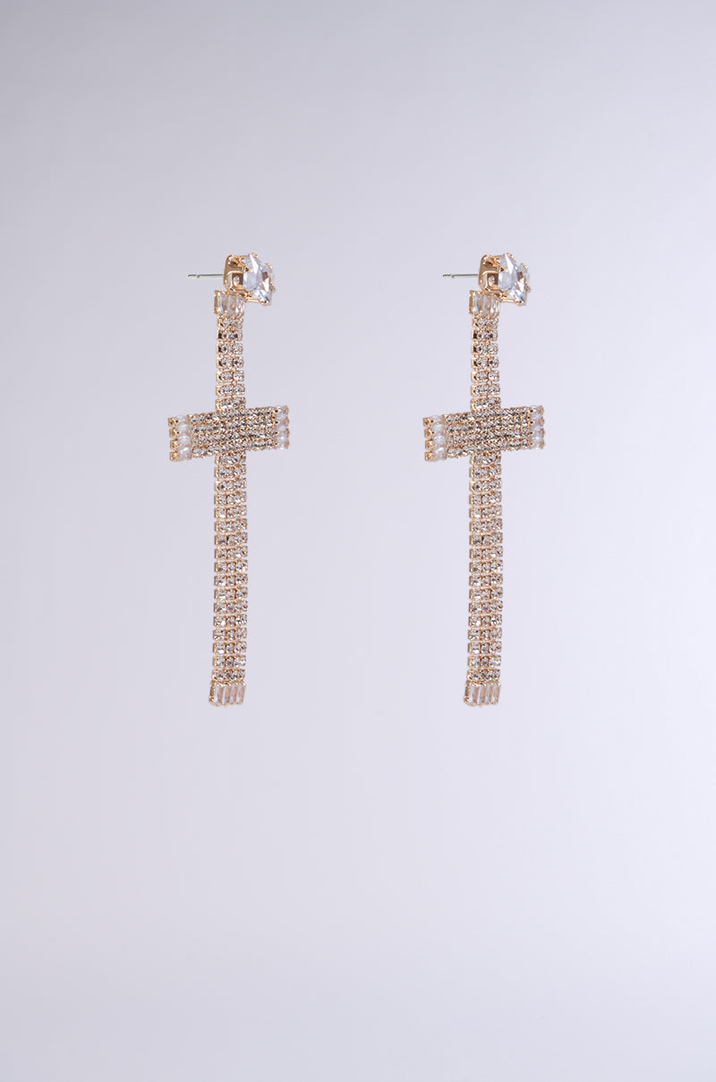 CROSS MY HEART EARRING