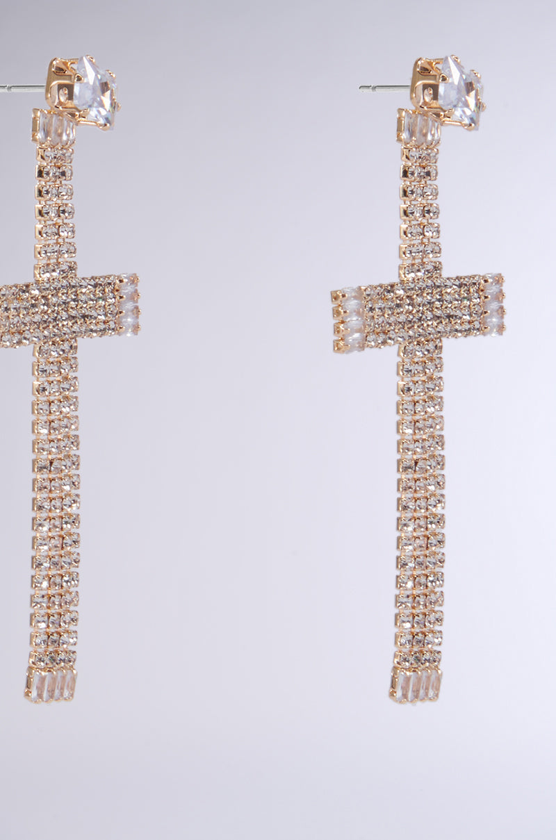 CROSS MY HEART EARRING