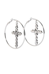 CROSS MY HEART EARRING