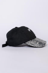 CROSS RHINESTONE HAT