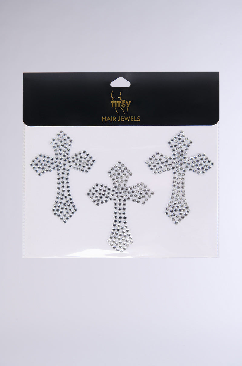 CROSSES HAIR AND BODY GEMS