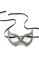 CELIA BLACK RHINESTONE MASK