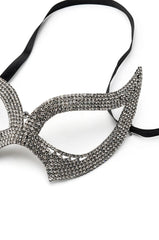 CELIA BLACK RHINESTONE MASK