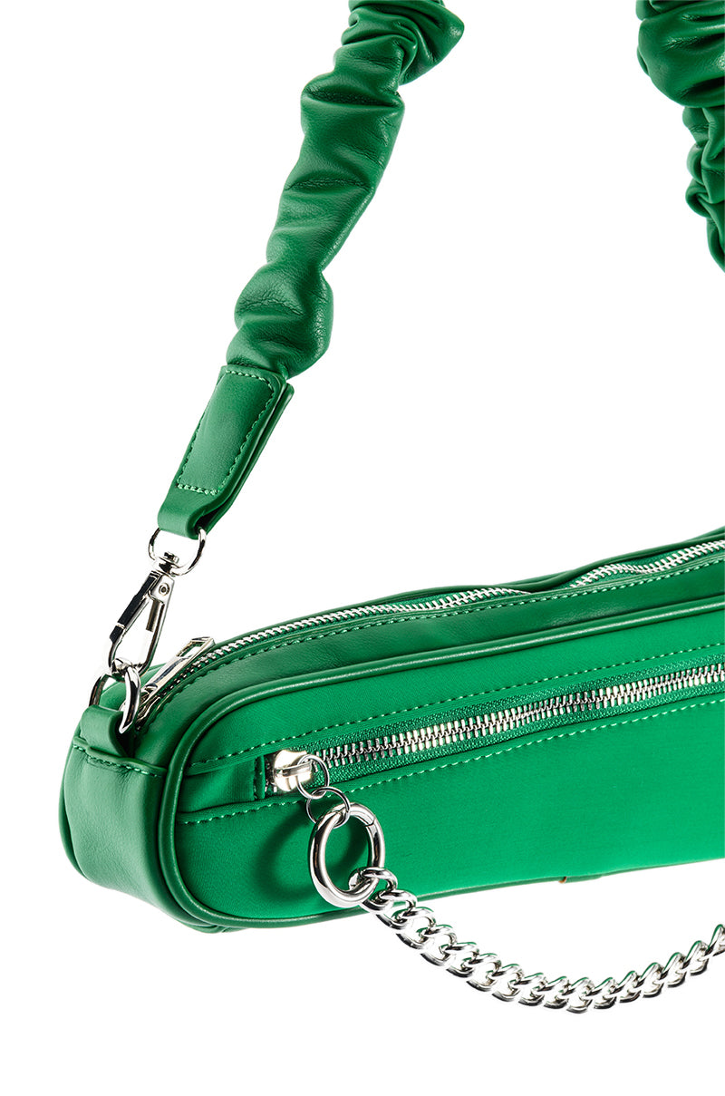 DAFT GREEN ASYMMETRICAL PURSE
