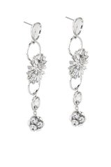 DAISY STATEMENT EARRING IN SILVER