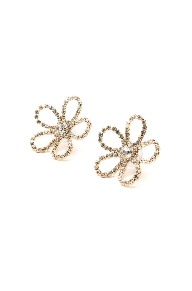 DAISY LOVE OPEN RHINESTONE STATEMENT STUDS