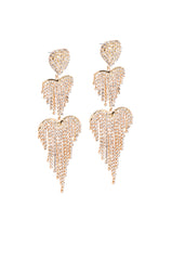 DANGLE HEART EARRING