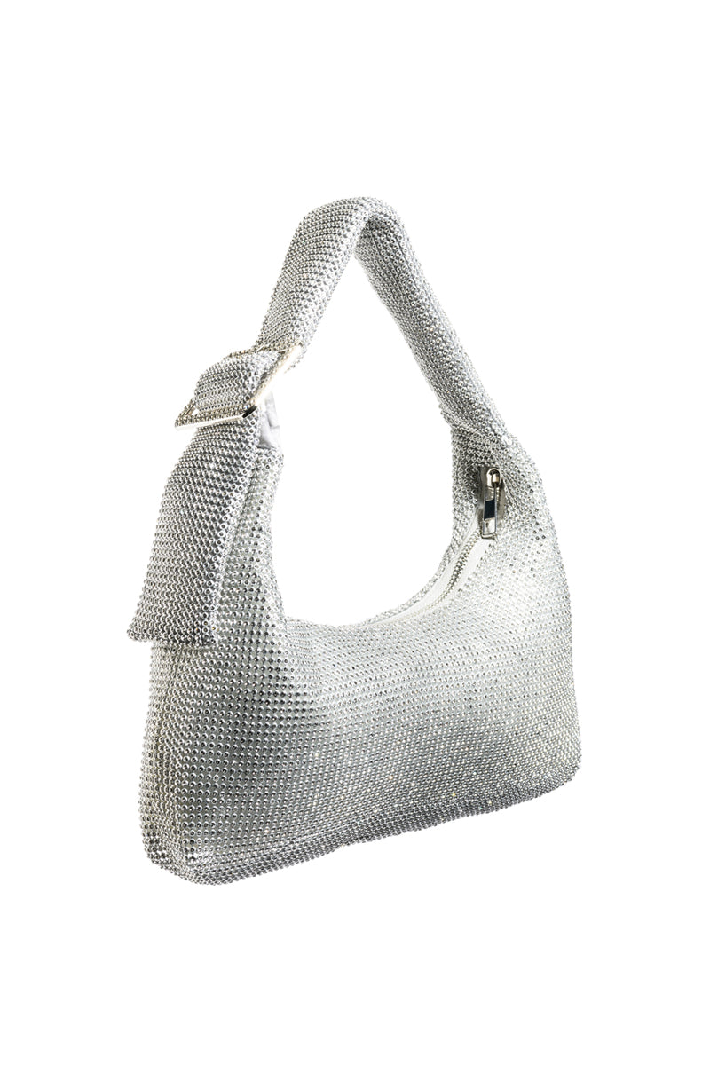 DARYA BAG WITH MESH DIAMONDS IN BLACK