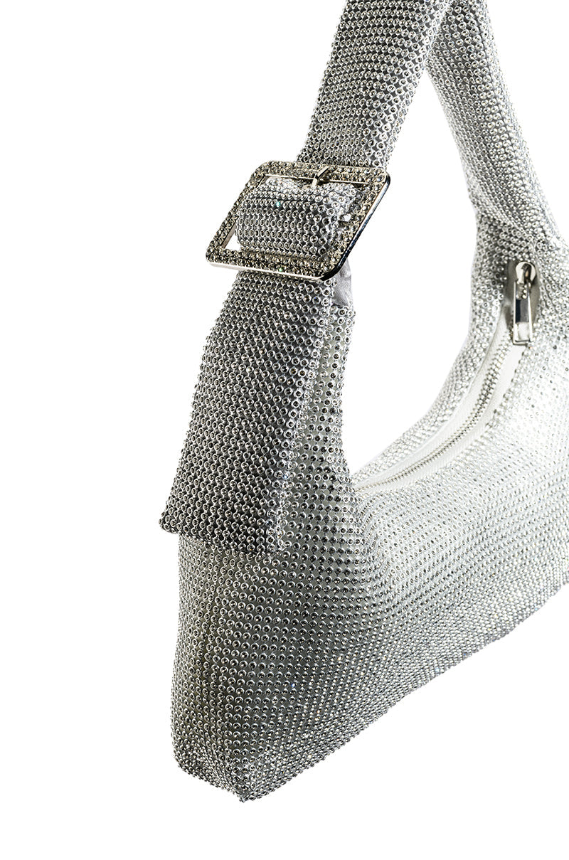 DARYA BAG WITH MESH DIAMONDS IN BLACK