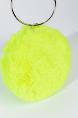 DAYANNE NEON GREEN FUR BAG
