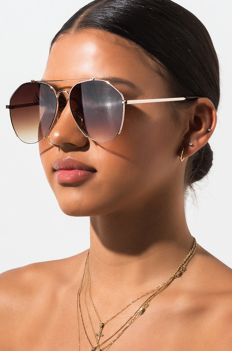 DEEP AVIATOR SUNGLASSES