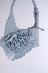 DENIM ROSETTE BAG