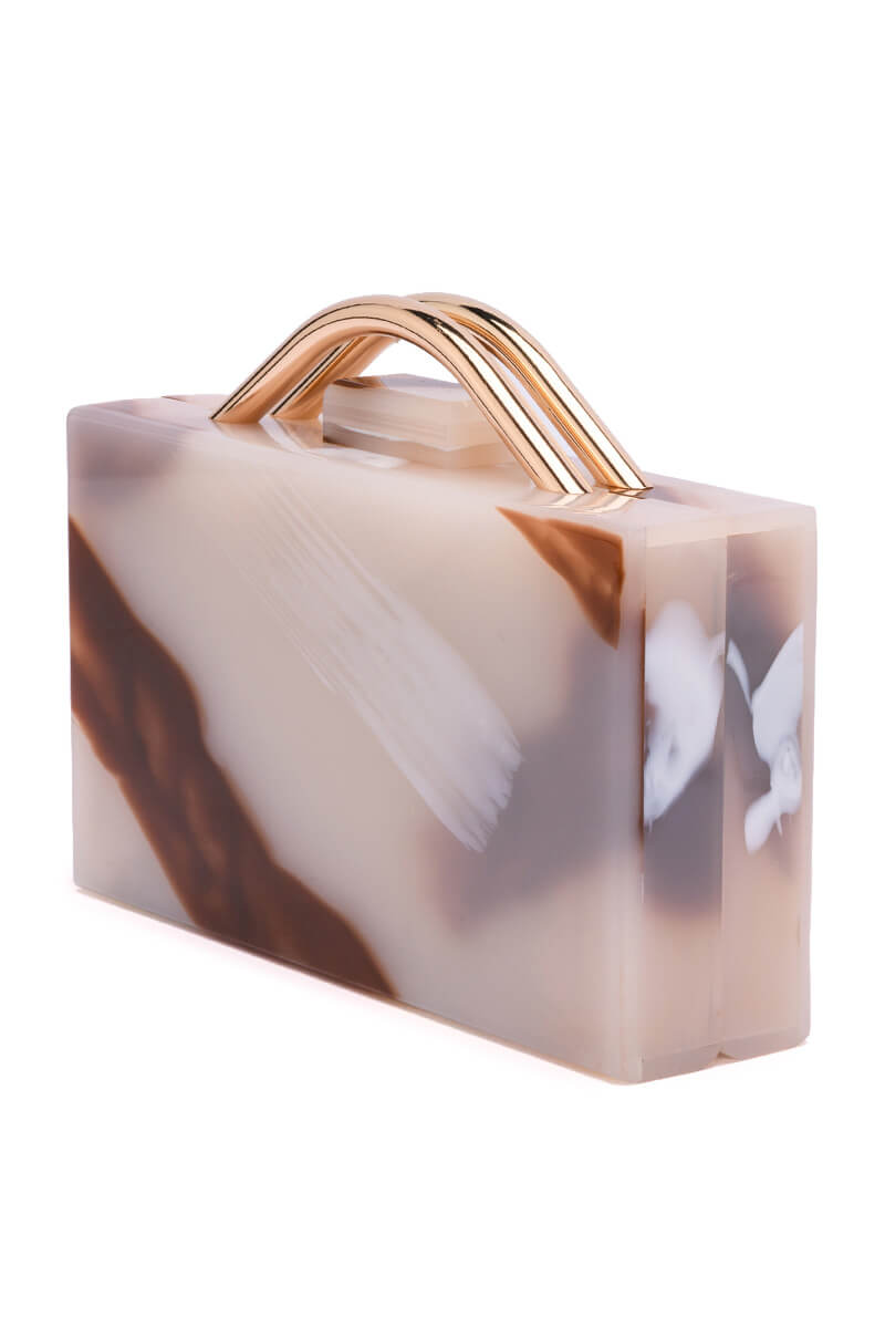 DEVOTED PVC BOX CLUTCH