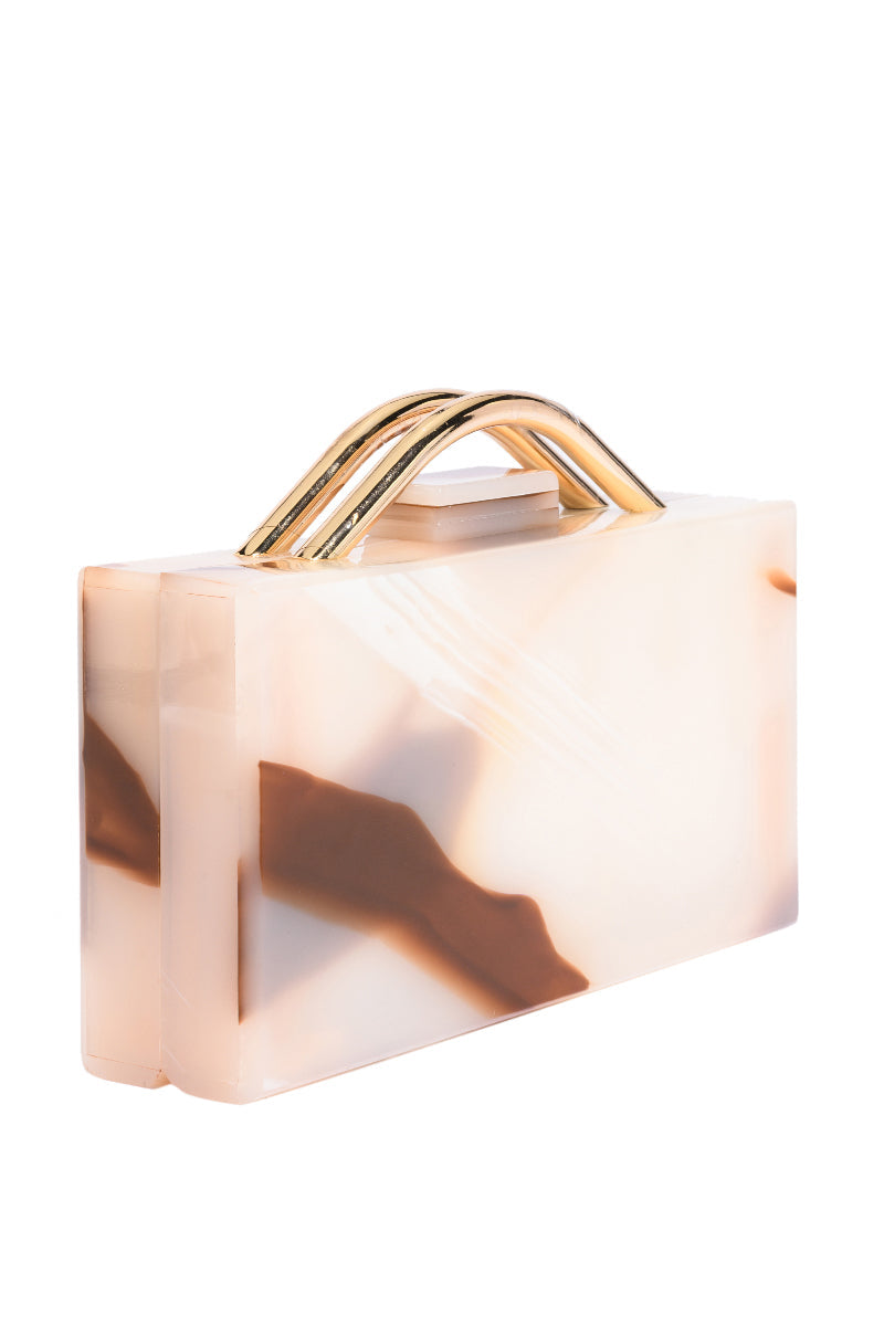 DEVOTED PVC BOX CLUTCH