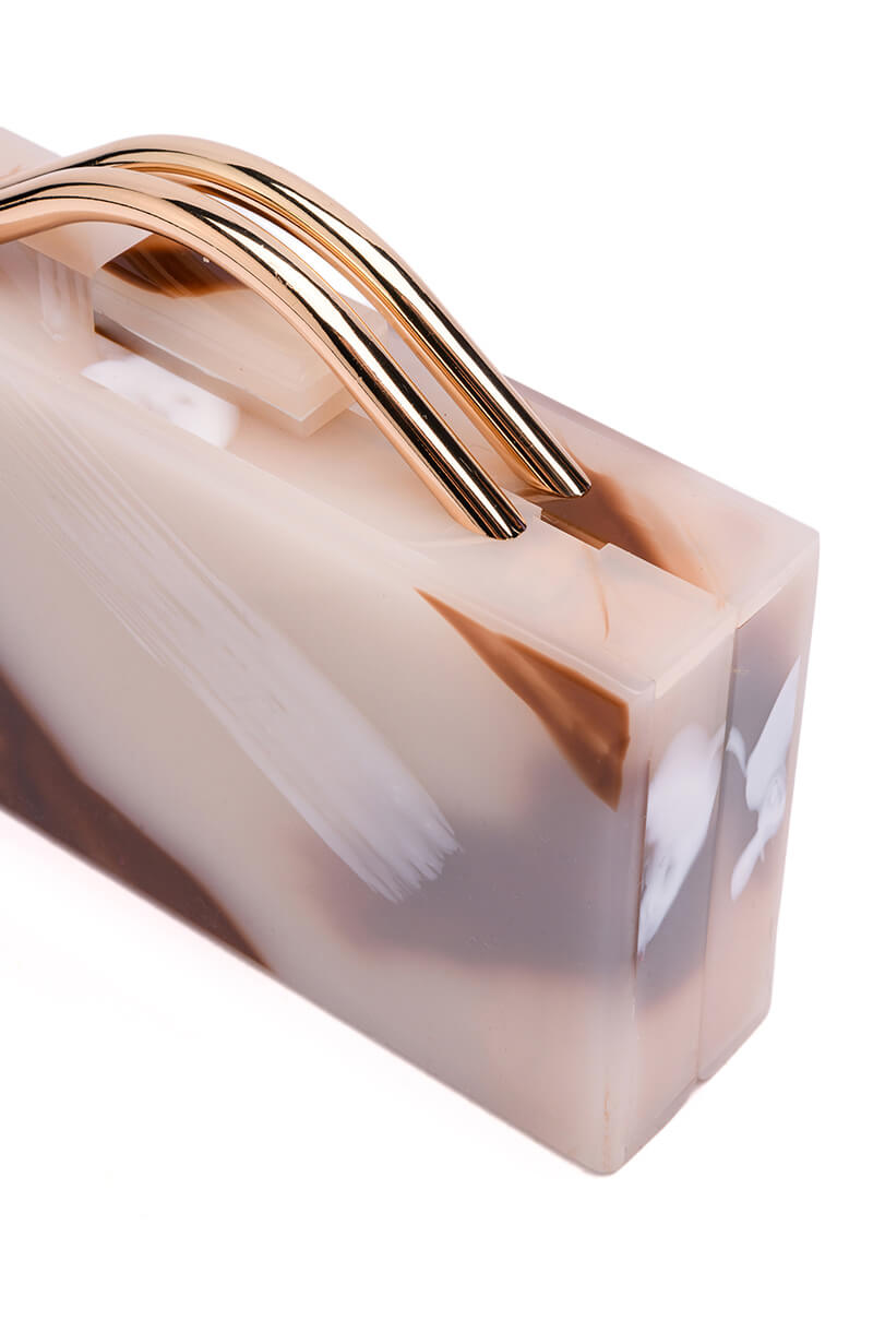 DEVOTED PVC BOX CLUTCH