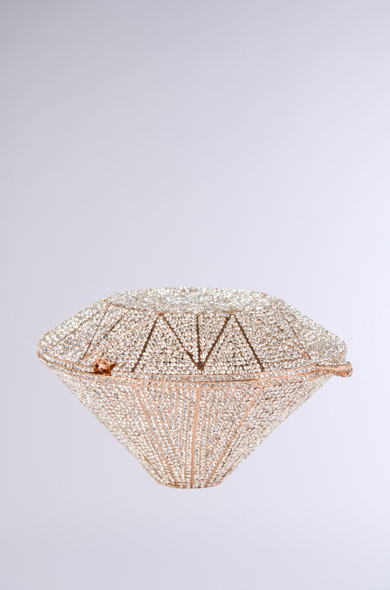 DIAMONDS FOREVER LUXE BLING CLUTCH