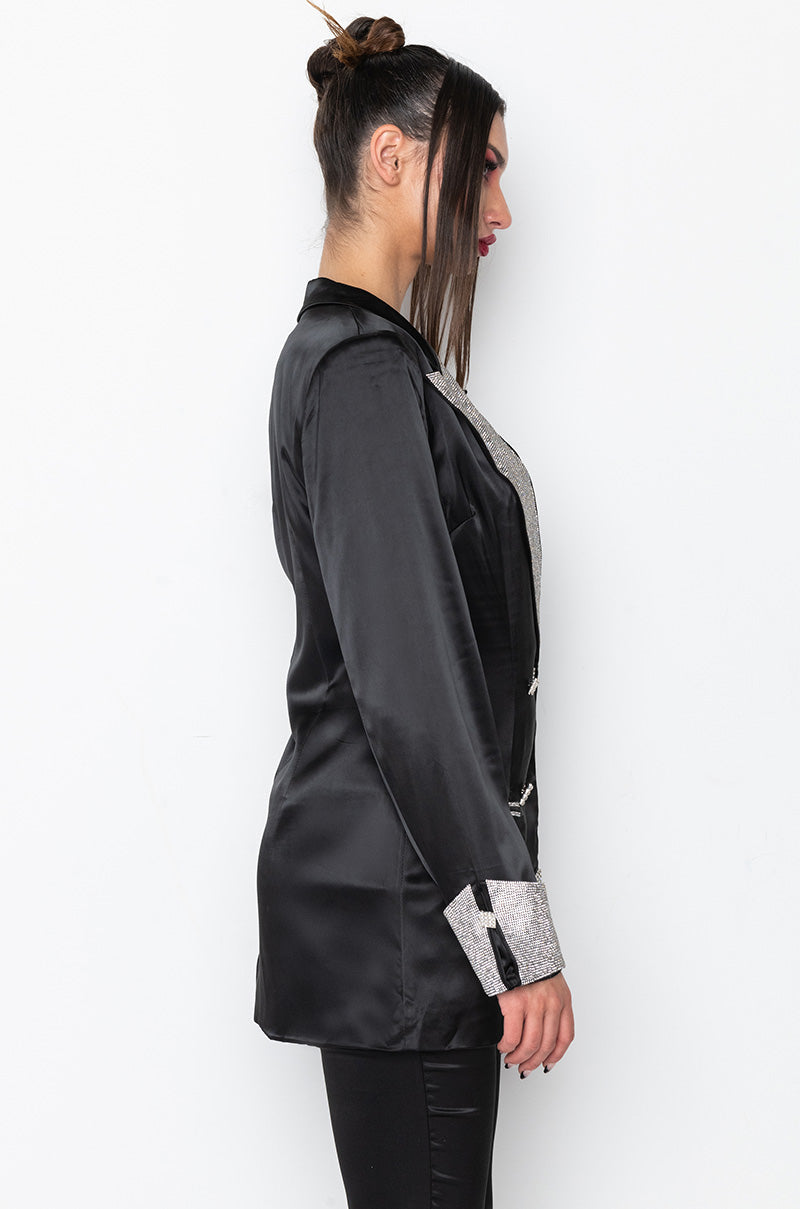 DIAMONIQUE RHINESTONE BLAZER