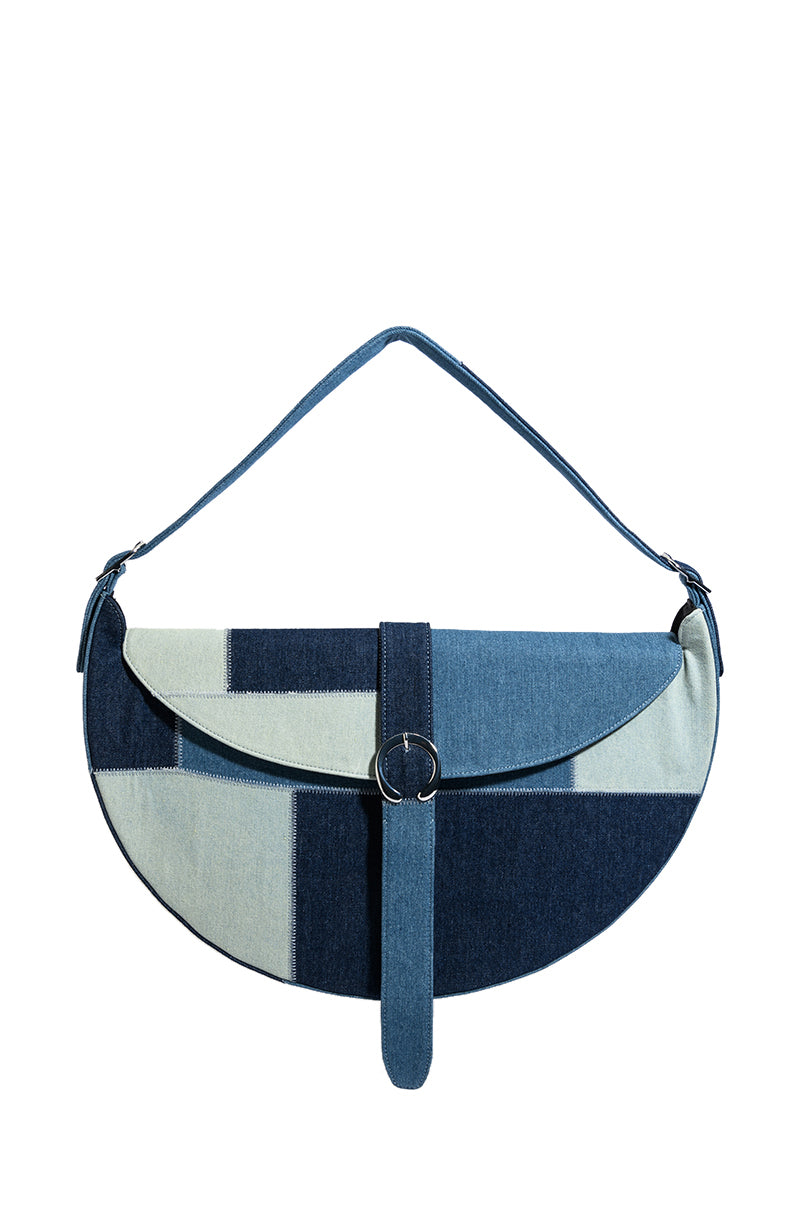 DO IT TO EM PATCHWORK DENIM PURSE
