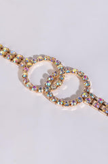 DOLCE RHINESTONE CHAIN BELT