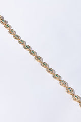 DONT WORRY BE HAPPY RHINESTONE NECKLACE