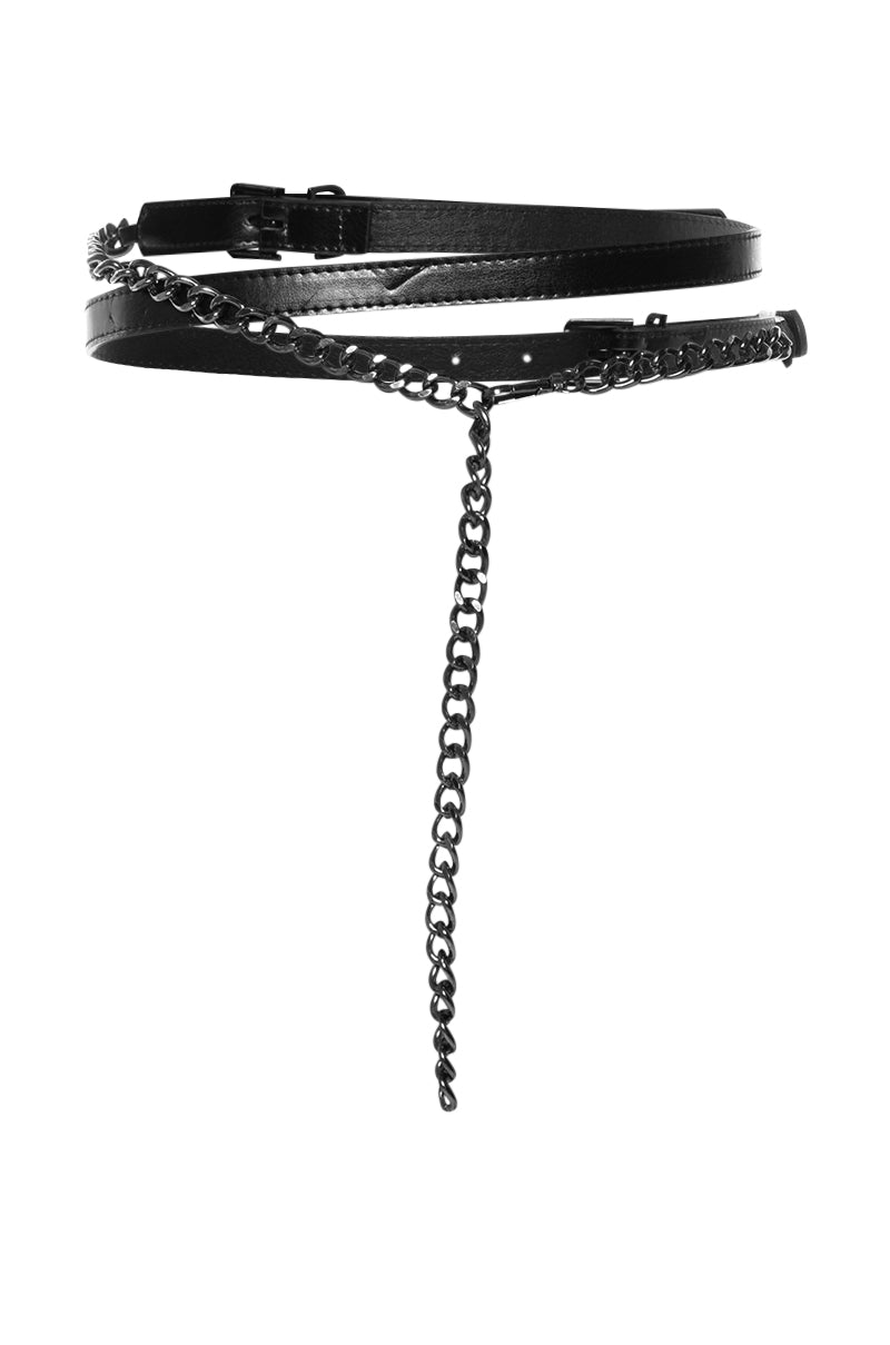 DOUBLE TROUBLE WRAP CHAIN BELT