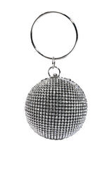 DROP THE BALL RHINESTONE CLUTCH