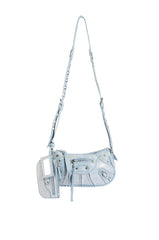 ELEGANT EMBELLISHED BAG IN DENIM
