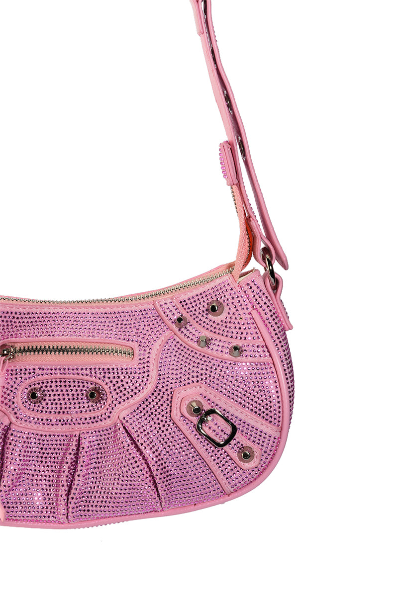 ELEGANT EMBELLISHED BAG IN LIGHT PINK