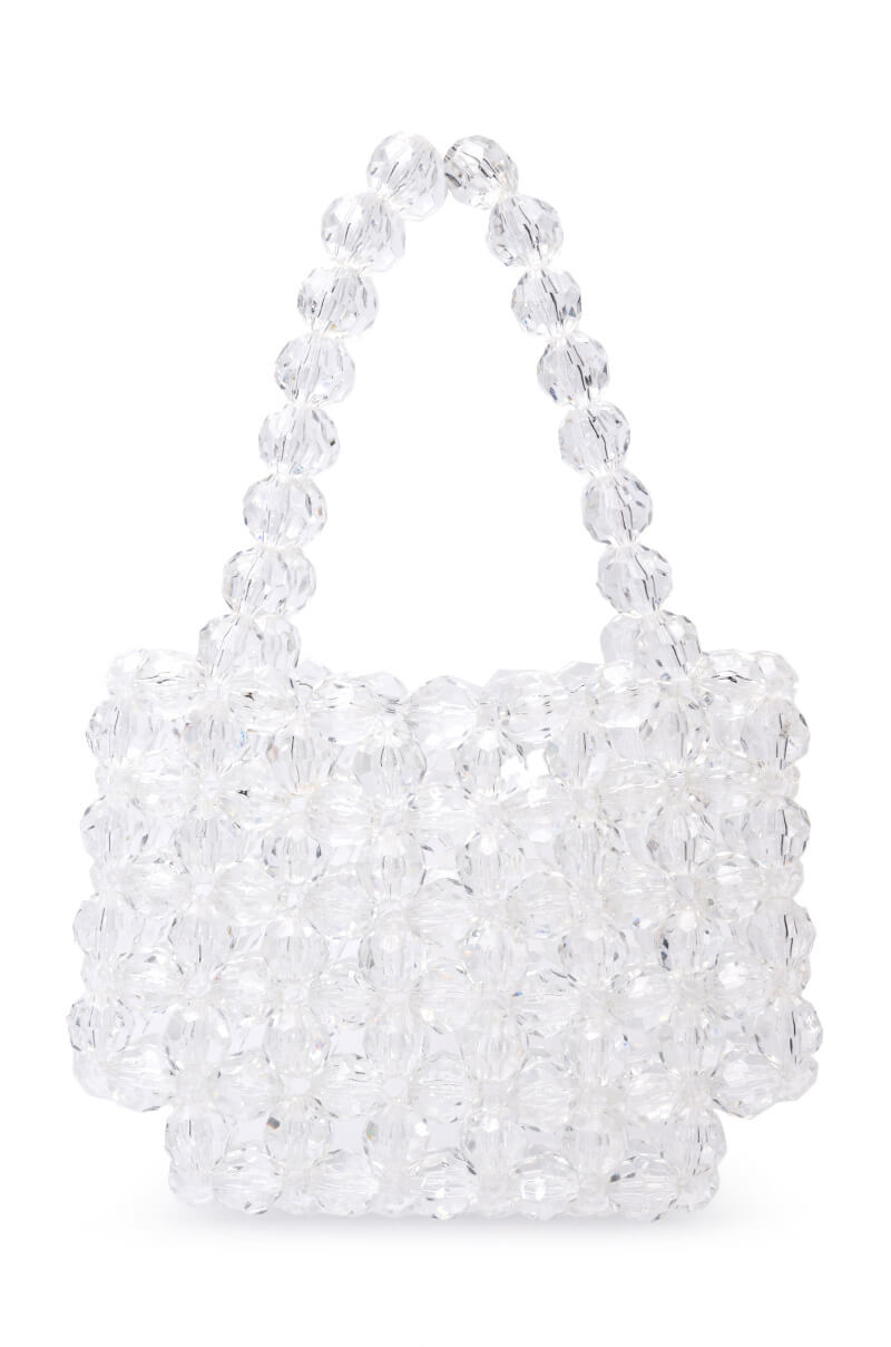 BEADED CLEAR BAG