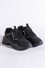 LOOK BACK AT IT FLATFORM SNEAKER IN BLACK