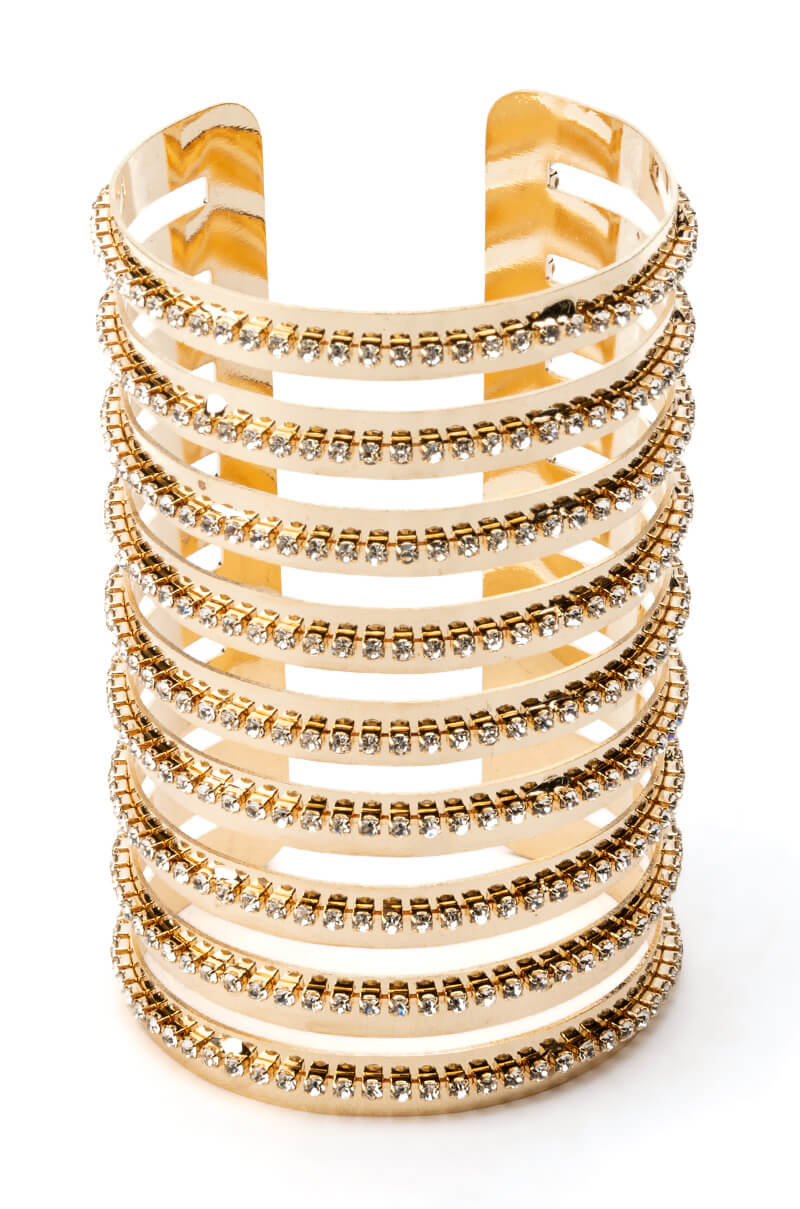AMAZONIA RHINESTONE STATEMENT CUFF